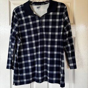 Lands End Polo Shirt 3/4 sleeve